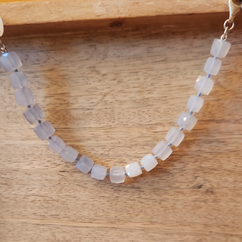 Elegant Blue Beaded Necklace